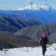 On the way to the Volcan Chillan with Volcan Antuco and Sierra Velluda in the background